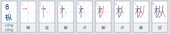 这是什么字 “枞 ”