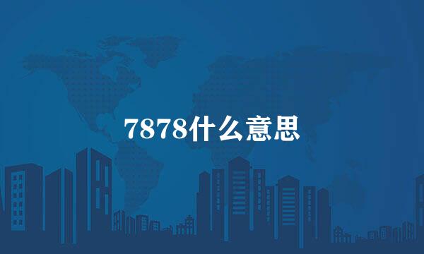 7878什么意思