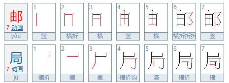 邮局的拼音