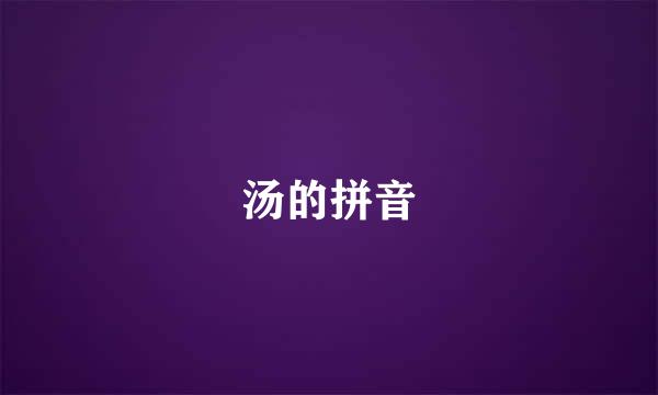 汤的拼音