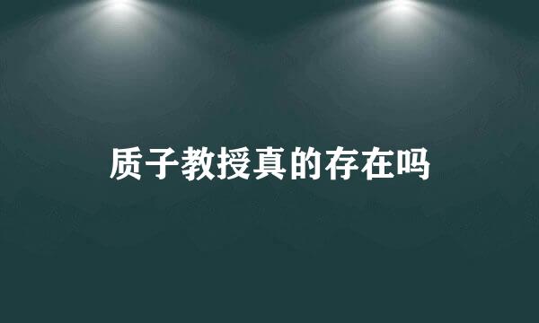 质子教授真的存在吗