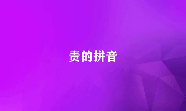 责的拼音