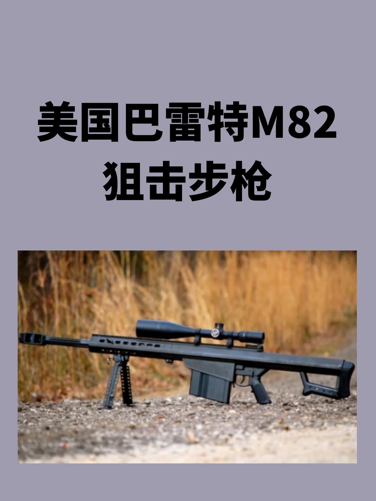 美国巴雷特M82狙击步枪