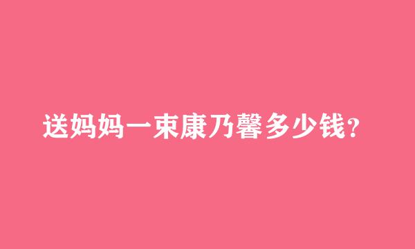 送妈妈一束康乃馨多少钱？