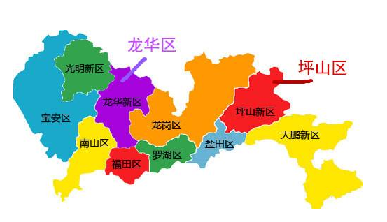 深圳的区域划分是怎样的？