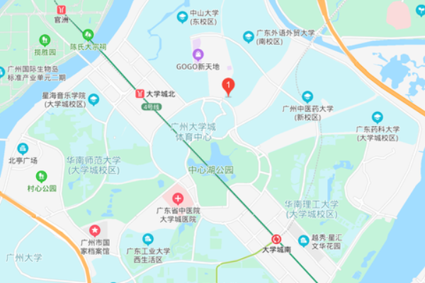 广州大学城地图