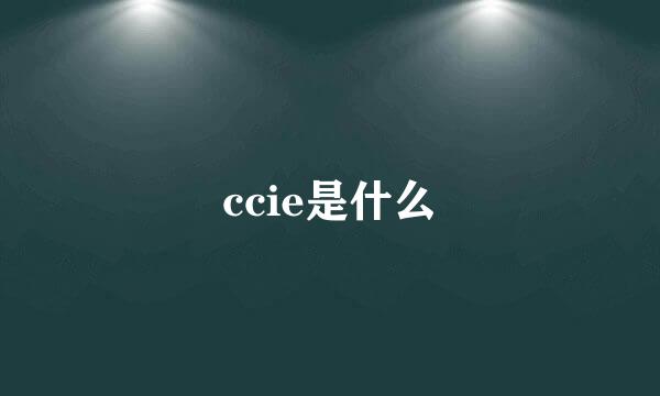 ccie是什么