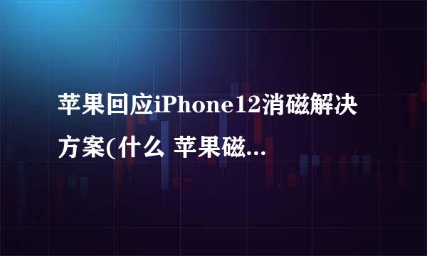 苹果回应iPhone12消磁解决方案(什么 苹果磁卡包的使用)