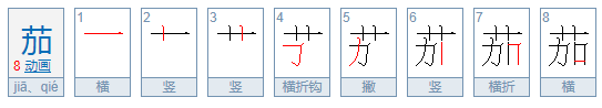 茄怎么读 拼音