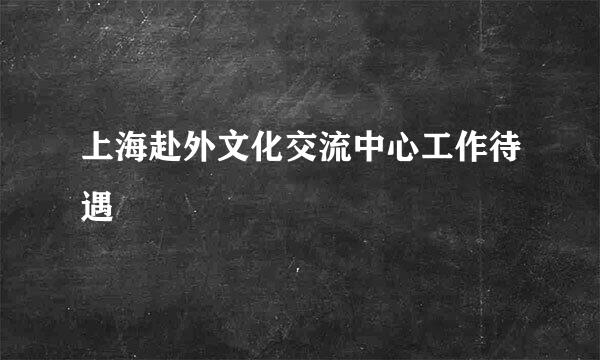 上海赴外文化交流中心工作待遇