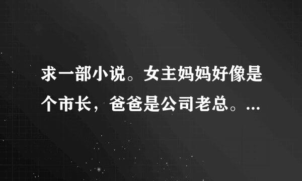 求一部小说。女主妈妈好像是个市长，爸爸是公司老总。男主去女主爸爸公司见到女主对女主一见钟情