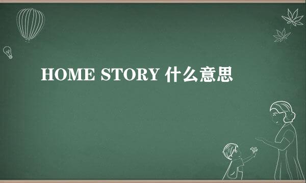 HOME STORY 什么意思