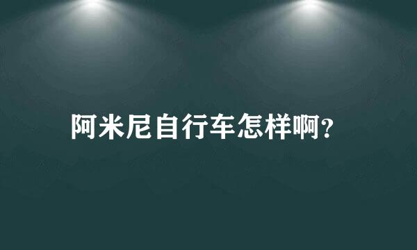 阿米尼自行车怎样啊？