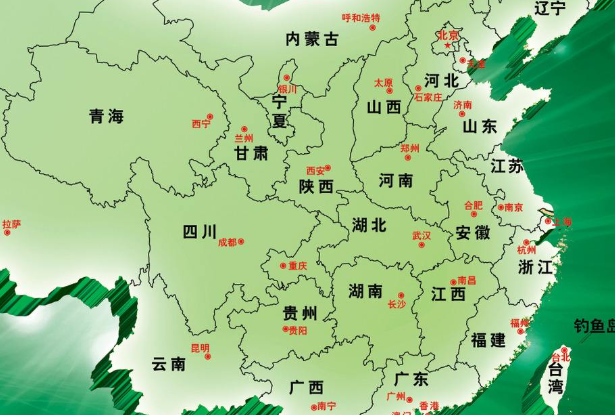 中国地图上的省份是按什么顺序排的？