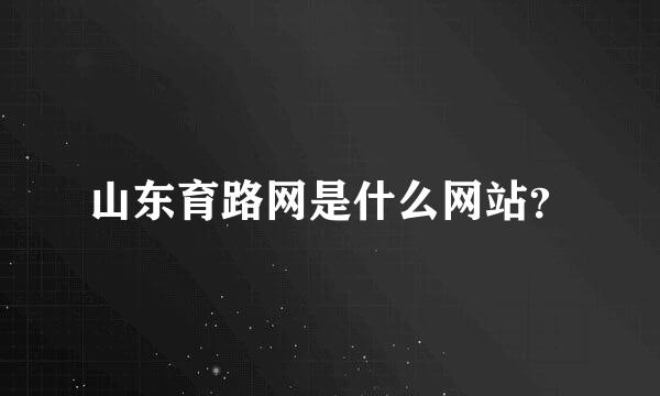 山东育路网是什么网站？