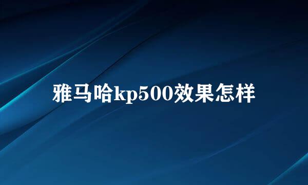 雅马哈kp500效果怎样