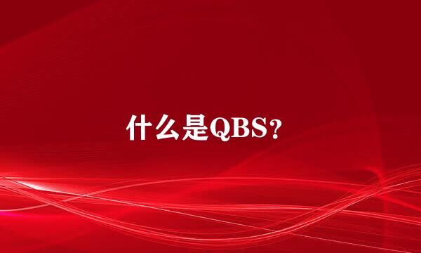 什么是QBS？