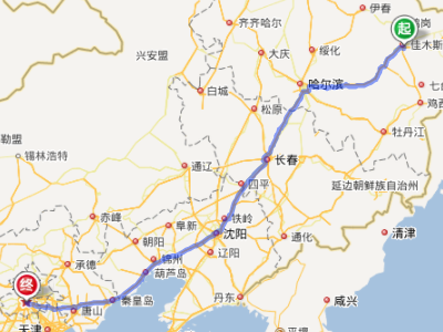 佳木斯到北京多少公里