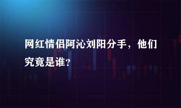 网红情侣阿沁刘阳分手，他们究竟是谁？