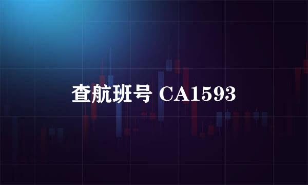 查航班号 CA1593