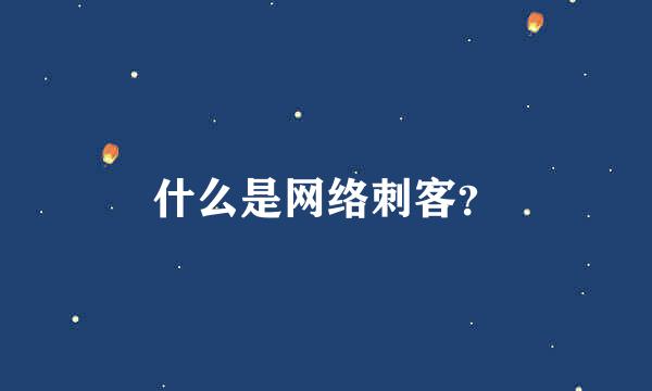 什么是网络刺客？