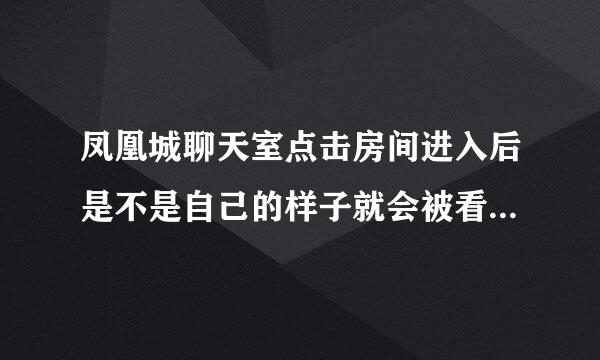 凤凰城聊天室点击房间进入后是不是自己的样子就会被看见？左边那三个视频是什么？他们能看见我们吗？