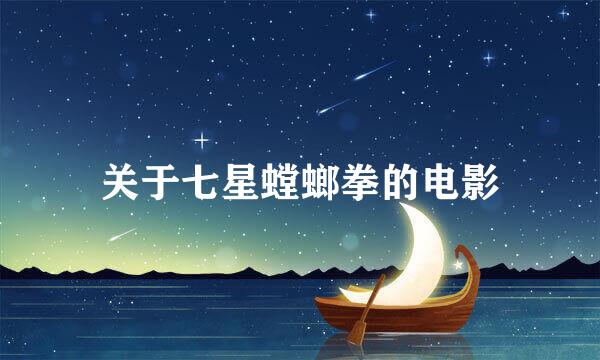 关于七星螳螂拳的电影