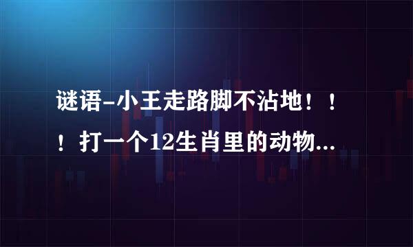 谜语-小王走路脚不沾地！！！打一个12生肖里的动物 并说说为什么！！谢谢