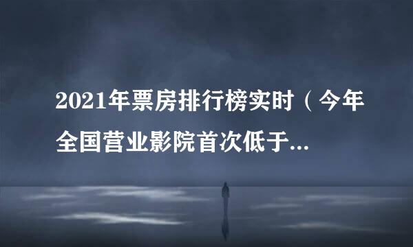 2021年票房排行榜实时（今年全国营业影院首次低于5000家）