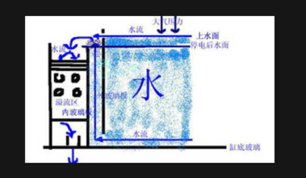 鱼缸底部过滤的工作原理？最好有图，粪便是如何吸走的？