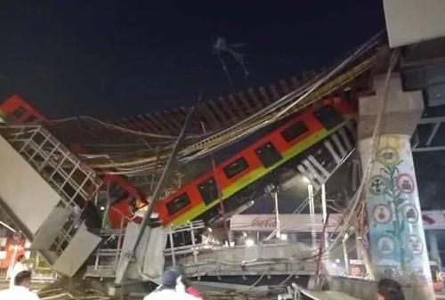 墨西哥轨交设施坍塌，列车坠落摔断成两截致百余人伤亡，究竟是如何坍塌的？