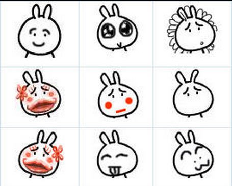 卡通兔子头像，长了一圈胡子的，作者是谁，有没有表情包或者原图。