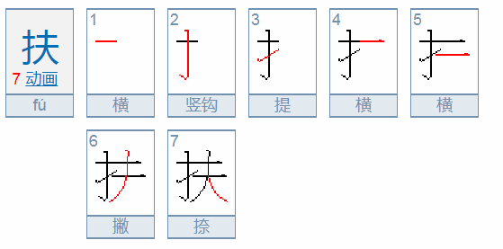 扶组词是什么?