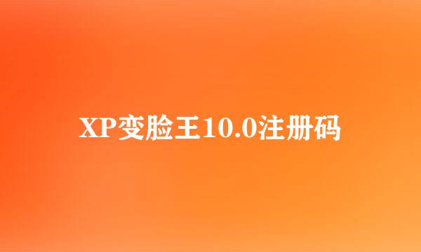 XP变脸王10.0注册码