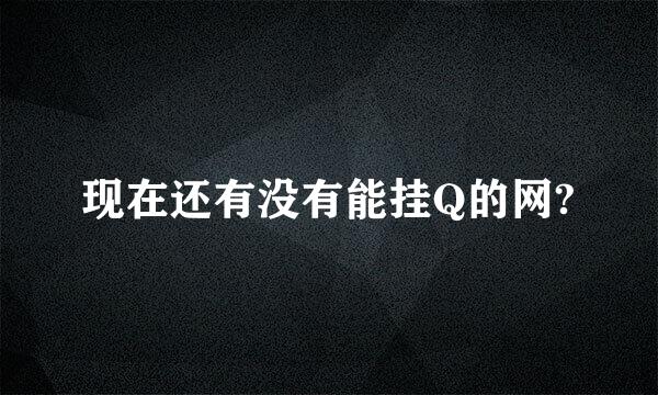 现在还有没有能挂Q的网?