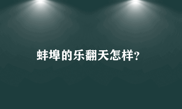 蚌埠的乐翻天怎样？