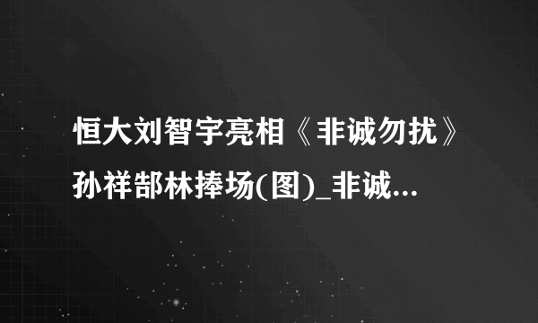 恒大刘智宇亮相《非诚勿扰》孙祥郜林捧场(图)_非诚勿扰刘智宇_飞外网