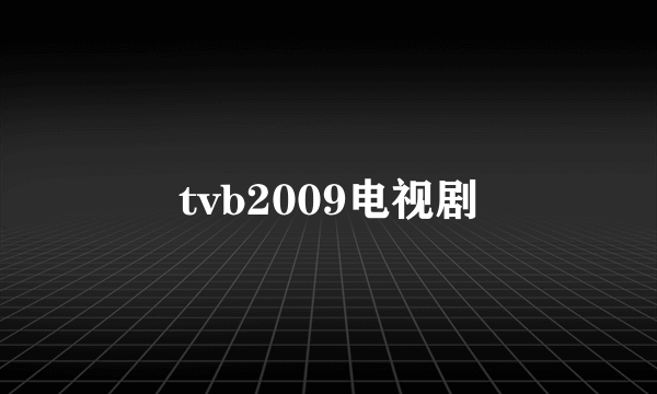 tvb2009电视剧