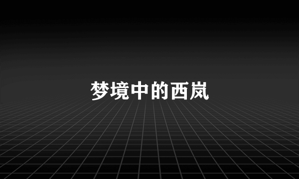 梦境中的西岚