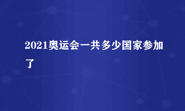 2021奥运会一共多少国家参加了