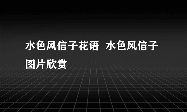 水色风信子花语  水色风信子图片欣赏