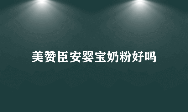 美赞臣安婴宝奶粉好吗