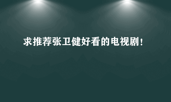 求推荐张卫健好看的电视剧！