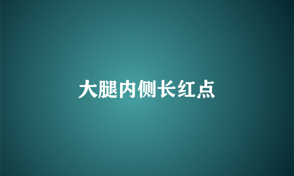 大腿内侧长红点