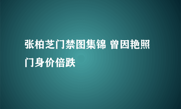 张柏芝门禁图集锦 曾因艳照门身价倍跌