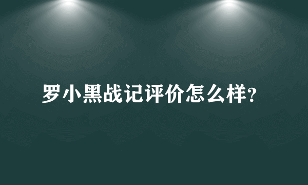 罗小黑战记评价怎么样？