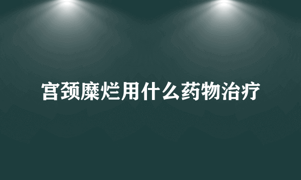 宫颈糜烂用什么药物治疗