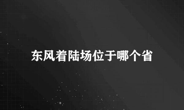 东风着陆场位于哪个省