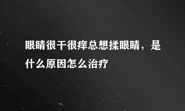 眼睛很干很痒总想揉眼睛，是什么原因怎么治疗