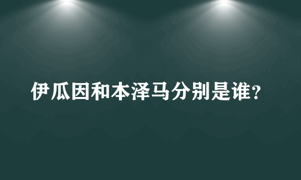 伊瓜因和本泽马分别是谁？